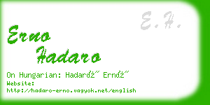 erno hadaro business card